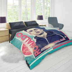 Improving Sports Player Cristiano Ronaldo Duvet Cover 1