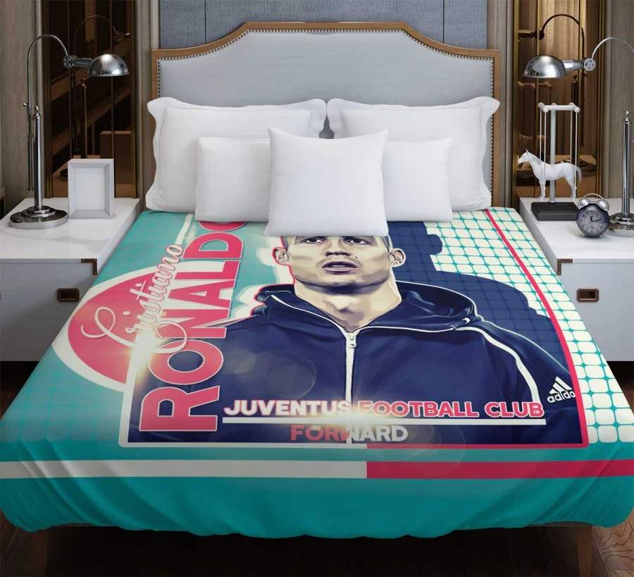 Improving Sports Player Cristiano Ronaldo Duvet Cover