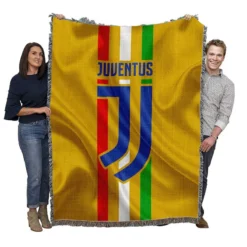 Incredible Italian Soccer Club Juventus Logo Woven Blanket