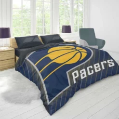 Indiana Pacers American Professional Basketball Team Duvet Cover 1