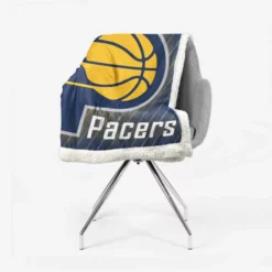 Indiana Pacers American Professional Basketball Team Sherpa Fleece Blanket 2