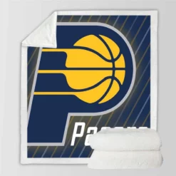 Indiana Pacers American Professional Basketball Team Sherpa Fleece Blanket