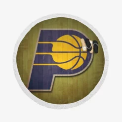 Indiana Pacers Classic NBA Basketball Club Round Beach Towel