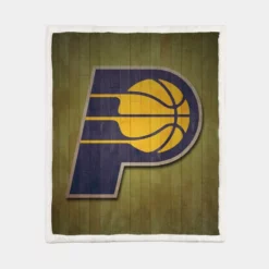 Indiana Pacers Classic NBA Basketball Club Sherpa Fleece Blanket 1