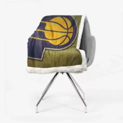 Indiana Pacers Classic NBA Basketball Club Sherpa Fleece Blanket 2