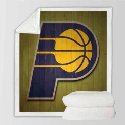Indiana Pacers Classic NBA Basketball Club Sherpa Fleece Blanket