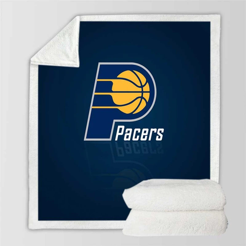 Indiana Pacers Energetic NBA Basketball Team Sherpa Fleece Blanket