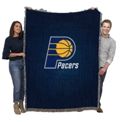 Indiana Pacers Energetic NBA Basketball Team Woven Blanket