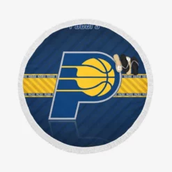 Indiana Pacers Excellent NBA Basketball Team Round Beach Towel