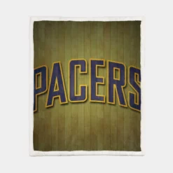 Indiana Pacers Popular NBA Basketball Club Sherpa Fleece Blanket 1