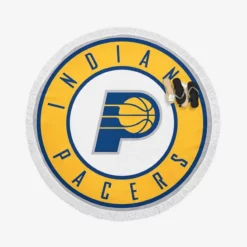 Indiana Pacers Strong NBA Basketball Team Round Beach Towel