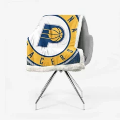 Indiana Pacers Strong NBA Basketball Team Sherpa Fleece Blanket 2