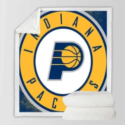 Indiana Pacers Strong NBA Basketball Team Sherpa Fleece Blanket