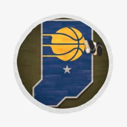 Indiana Pacers Top Ranked NBA Basketball Team Round Beach Towel