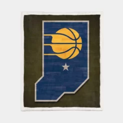 Indiana Pacers Top Ranked NBA Basketball Team Sherpa Fleece Blanket 1