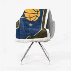 Indiana Pacers Top Ranked NBA Basketball Team Sherpa Fleece Blanket 2