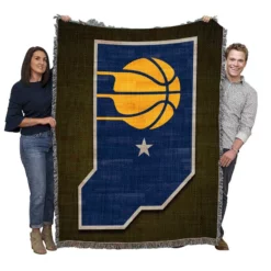Indiana Pacers Top Ranked NBA Basketball Team Woven Blanket