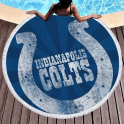 Indianapolis Colts Professional NFL Team Round Beach Towel 1