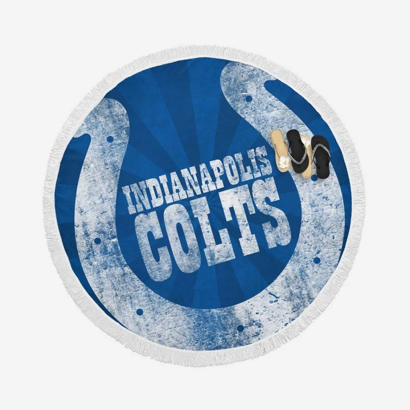 Indianapolis Colts Professional NFL Team Round Beach Towel