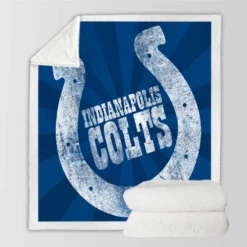 Indianapolis Colts Professional NFL Team Sherpa Fleece Blanket
