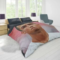 Inspirational Sports Player Cristiano Ronaldo Duvet Cover 1