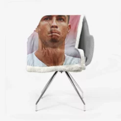 Inspirational Sports Player Cristiano Ronaldo Sherpa Fleece Blanket 2