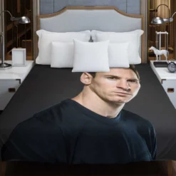 Inspirational Sports Player Lionel Messi Duvet Cover