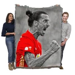 Inspiring Football Zlatan Ibrahimovic Woven Blanket