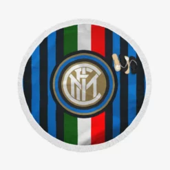 Inter Milan Champions League Club Round Beach Towel