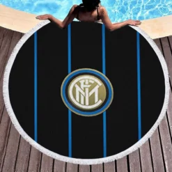 Inter Milan Classic Football Team Round Beach Towel 1