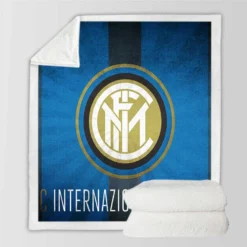 Inter Milan Energetic Football Club Sherpa Fleece Blanket