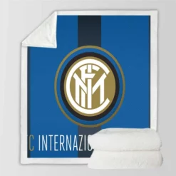 Inter Milan Excellent Football Club Sherpa Fleece Blanket