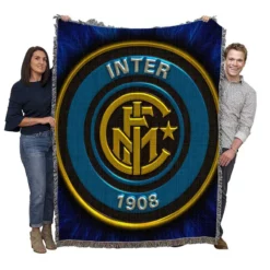 Inter Milan Exciting Football Club Woven Blanket