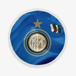 Inter Milan Popular Football Club Round Beach Towel