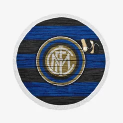 Inter Milan Professional Football Club Round Beach Towel