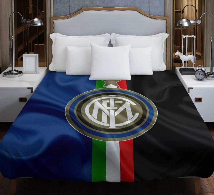 Inter Milan Strong Italian Club Logo Duvet Cover
