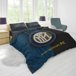 Inter Milan Top Ranked Football Club Logo Duvet Cover 1
