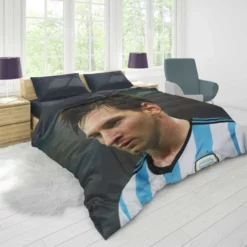 Invigorating Argentina Sports Player Lionel Messi Duvet Cover 1