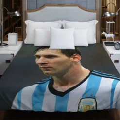 Invigorating Argentina Sports Player Lionel Messi Duvet Cover