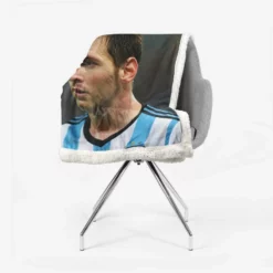 Invigorating Argentina Sports Player Lionel Messi Sherpa Fleece Blanket 2