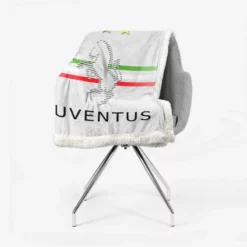 Italian Popular Soccer Club Juve Logo Sherpa Fleece Blanket 2