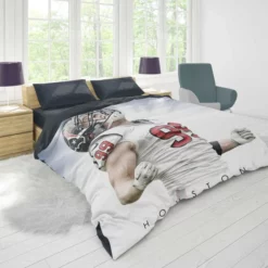 JJ Watt Energetic NFL American Football Player Duvet Cover 1