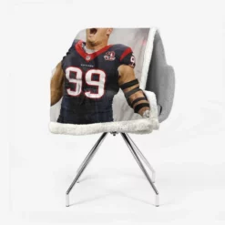 JJ Watt Houston Texans Excellent NFL Football Player Sherpa Fleece Blanket 2