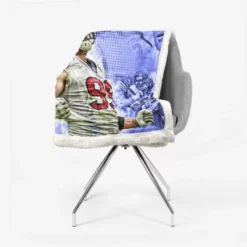 JJ Watt Houston Texans Exciting NFL Football Player Sherpa Fleece Blanket 2
