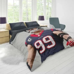 JJ Watt Popular NFL American Football Player Duvet Cover 1