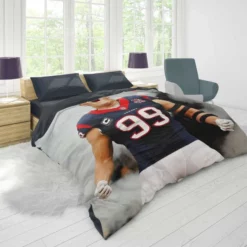 JJ Watt Professional NFL American Football Player Duvet Cover 1