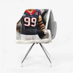 JJ Watt Professional NFL American Football Player Sherpa Fleece Blanket 2