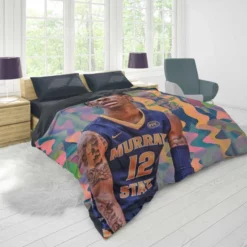 Ja Morant Energetic NBA Basketball Player Duvet Cover 1