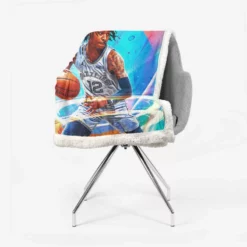 Ja Morant Strong NBA Basketball Player Sherpa Fleece Blanket 2