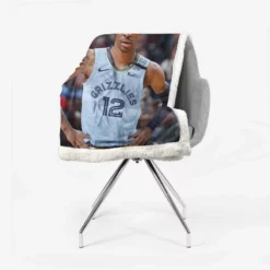 Ja Morant Top Ranked NBA Basketball Player Sherpa Fleece Blanket 2